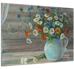 Obraz - Lúčne kvety, olejomaľba (70x50 cm)