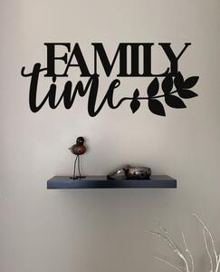 Drevená dekorácia na stenu - Family time