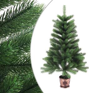 Osvetlený umelý vianočný stromček 90 cm, zelený