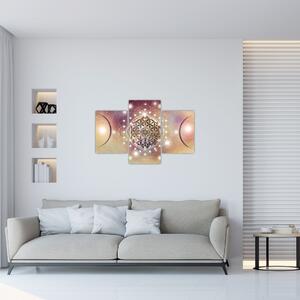 Obraz - Mandala s elementmi (90x60 cm)