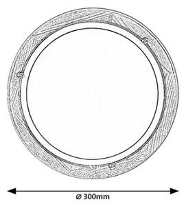 Brilagi - Stropné svietidlo ORBIS 1xE27/60W/230V pr. 30 cm borovica