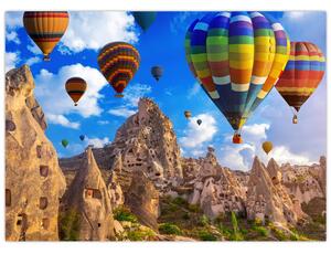 Obraz - Teplovzdušné balóny, Cappadocia, Turkey. (70x50 cm)