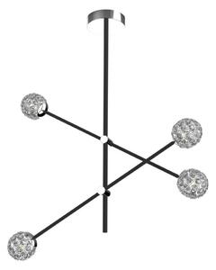 Luster na tyči PAKSOS 4xG9/5W/230V čierna