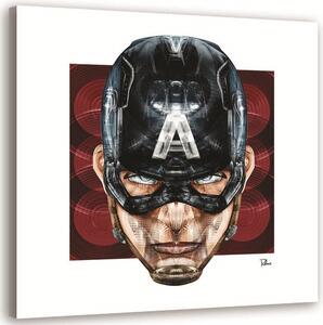 Obraz na plátne Kapitán Amerika - Rubiant Rozmery: 30 x 30 cm