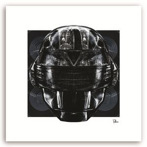 Obraz na plátne Čierna hlava robota - Rubiant Rozmery: 30 x 30 cm