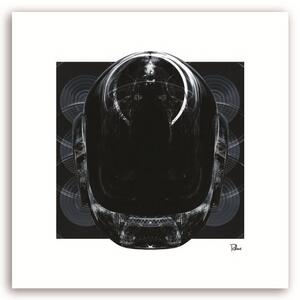 Obraz na plátne Oceľová hlava robota - Rubiant Rozmery: 30 x 30 cm