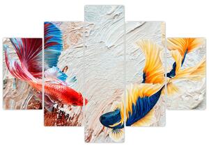 Obraz - Ryby bojovníčky (150x105 cm)