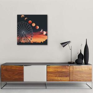 Obraz na plátne Fázy mesiaca nad ruským kolesom - Rokibul Hasan Rozmery: 30 x 30 cm