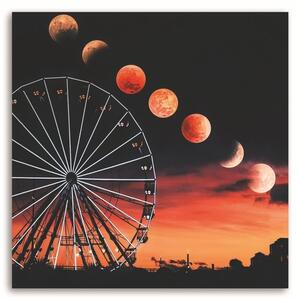 Obraz na plátne Fázy mesiaca nad ruským kolesom - Rokibul Hasan Rozmery: 30 x 30 cm