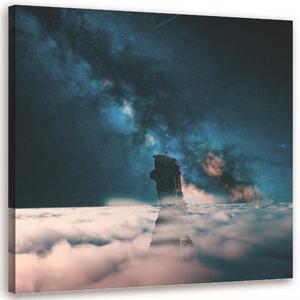 Obraz na plátne Vrchol v oblakoch - Rokibul Hasan Rozmery: 30 x 30 cm