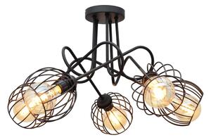 Prisadený luster OXFORD 5xE27/15W/230V čierna