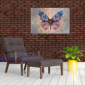 Obraz - Steampunk motýľ (90x60 cm)