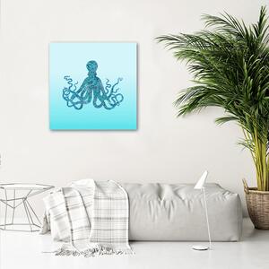Obraz na plátne Modrá chobotnica - Andrea Haase Rozmery: 30 x 30 cm