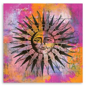 Obraz na plátne Slnko s tvárou - Andrea Haase Rozmery: 30 x 30 cm