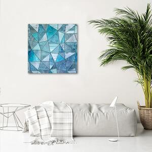 Obraz na plátne Modrý geometrický vzor - Andrea Haase Rozmery: 30 x 30 cm