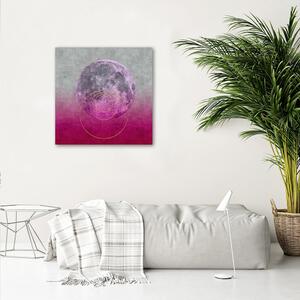 Obraz na plátne Mesiac na ružovom pozadí - Andrea Haase Rozmery: 30 x 30 cm
