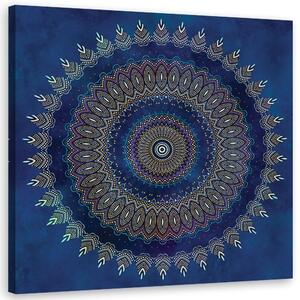 Obraz Modrá mandala - Andrea Haase Veľkosť: 30 x 30 cm, Prevedenie: Obraz na plátne