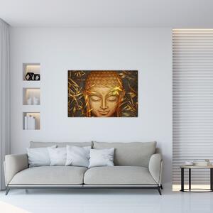 Obraz - Zlatý Budha (90x60 cm)