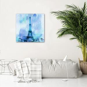 Obraz na plátne Eiffelova veža modrá - Andrea Haase Rozmery: 30 x 30 cm