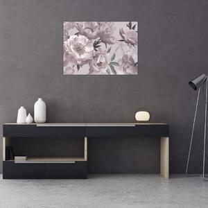 Obraz - Vintage kvety pivoniek (70x50 cm)