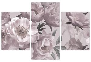 Obraz - Vintage kvety pivoniek (90x60 cm)