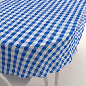 Biante Teflónový oválny obrus TF-070 Modro-biela kocka 50x100 cm