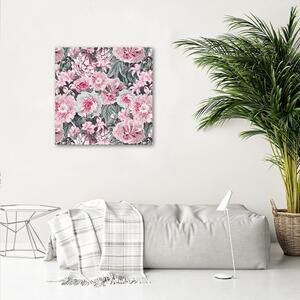 Obraz na plátne Záhrada ružových pivoniek - Andrea Haase Rozmery: 30 x 30 cm