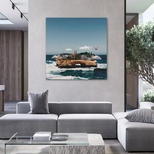 Obraz na plátne Mesto na brehu oceánu - Zehem Chong Rozmery: 30 x 30 cm