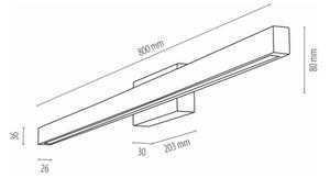 Spot-Light19912104 - LED kúpeľňové nástenné svietidlo AQUAVIVA LED/12W/230V IP44