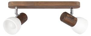 Spot-Light DO2225256 - Stropné bodové svietidlo NEL 2xE27/15W/230V borovica
