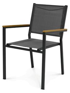 Záhradná stolička sivá AZC-L1303 GREY - drobná chyba z výroby