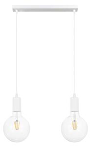 Luster na lanku MIROS 2xE27/60W/230V biela