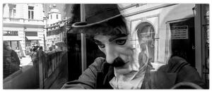 Obraz - Charles Chaplin v Prahe (120x50 cm)