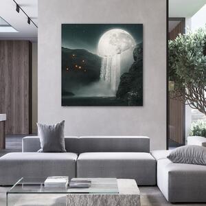 Obraz na plátne Mesačný vodopád - Zehem Chong Rozmery: 30 x 30 cm