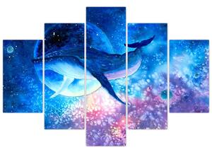 Obraz - Vesmírna veľryba (150x105 cm)