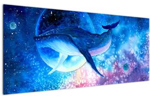 Obraz - Vesmírna veľryba (120x50 cm)
