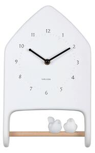 NÁSTENNÉ HODINY biela 20/32/7 cm Karlsson - Hodiny, Online Only