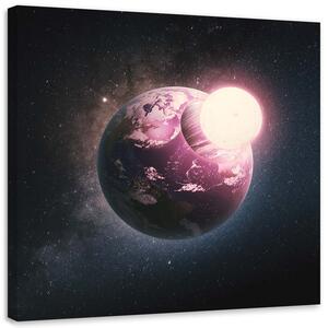 Obraz na plátne Zemské jadro - Zehem Chong Rozmery: 30 x 30 cm