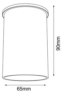 Shilo 1109 - Bodové svietidlo ARIDA 1xGU10/15W/230V 9 cm čierna