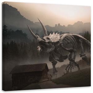 Obraz na plátne Posledný dinosaurus - Zehem Chong Rozmery: 30 x 30 cm