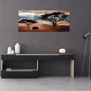 Obraz - Národný park Serengeti, Tanzánia, Afrika (120x50 cm)