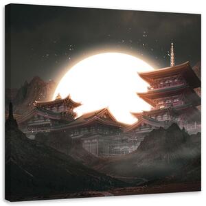 Obraz na plátne Mesiac nad Čínou - Zehem Chong Rozmery: 30 x 30 cm