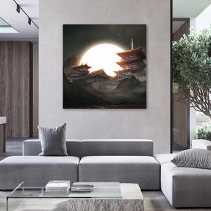 Obraz na plátne Mesiac nad Čínou - Zehem Chong Rozmery: 30 x 30 cm