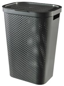 Curver Kôš na špinavú bielizeň INFINITY 59L recyklovaný plast tmavosivý