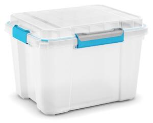 KIS Scuba box M 49,5x39x34H; 43l bielo/modré zatváranie