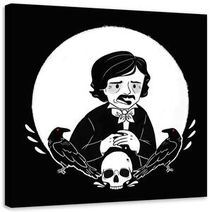Obraz na plátne Edgar Allan Poe - Daniela Herrera Rozmery: 30 x 30 cm