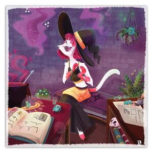Obraz na plátne Mačacia čarodejnica - Daniela Herrera Rozmery: 30 x 30 cm