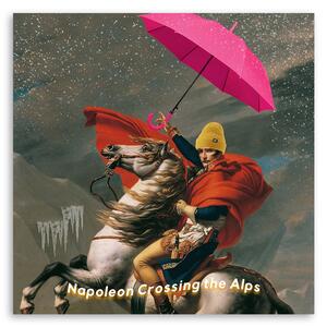 Obraz na plátne Napoleon na koni s dáždnikom - Bekir Ceylan Rozmery: 30 x 30 cm