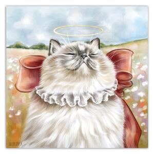 Obraz na plátne Kráľovská mačka na mýtinke - Svetlana Gracheva Rozmery: 30 x 30 cm