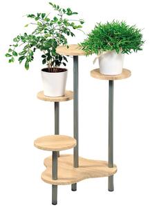 Kesper 17277 Stojan na kvety, dub sonoma, 46 x 72,2 x 46 cm